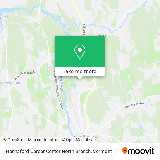 Hannaford Career Center North Branch map