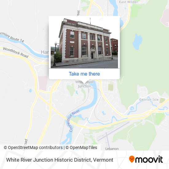 Mapa de White River Junction Historic District