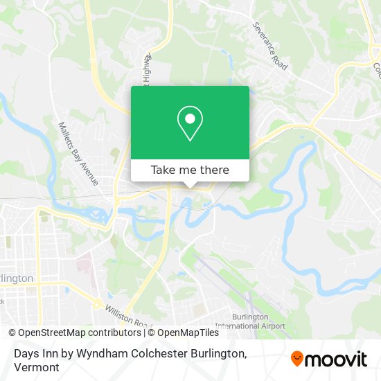 Days Inn by Wyndham Colchester Burlington map