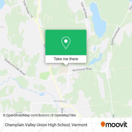 Champlain Valley Union High School map