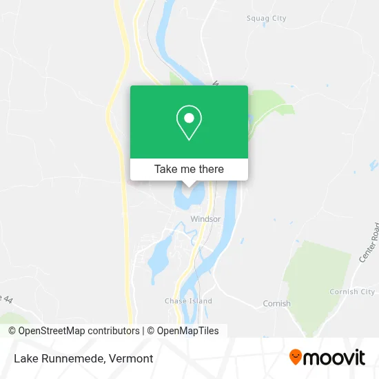 Lake Runnemede map