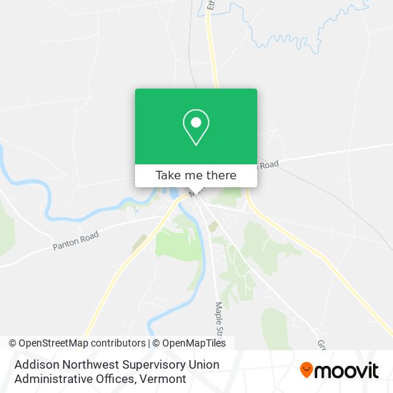Addison Northwest Supervisory Union Administrative Offices map