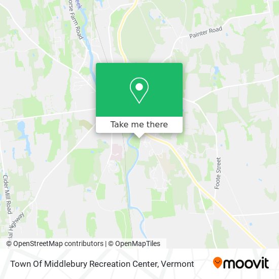 Mapa de Town Of Middlebury Recreation Center