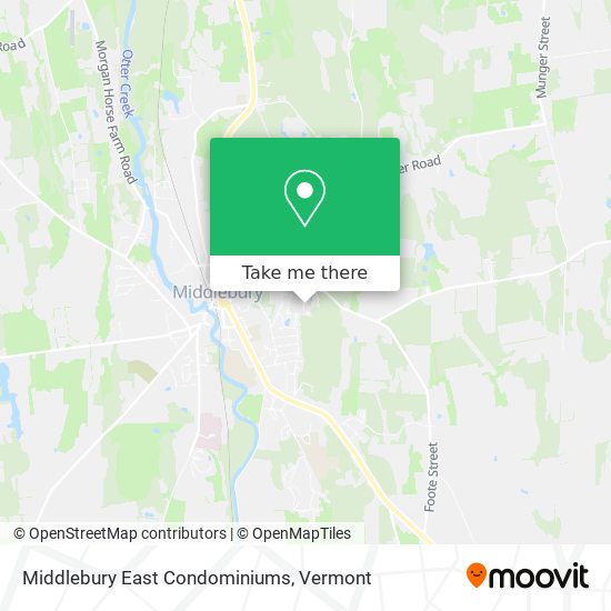 Mapa de Middlebury East Condominiums