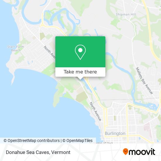 Mapa de Donahue Sea Caves