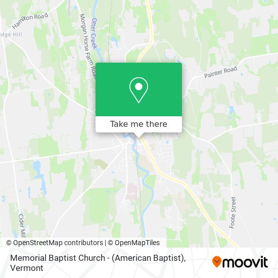 Mapa de Memorial Baptist Church - (American Baptist)