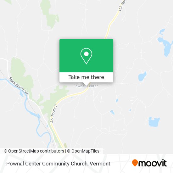Pownal Center Community Church map