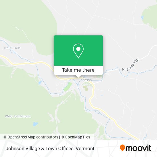 Mapa de Johnson Village & Town Offices