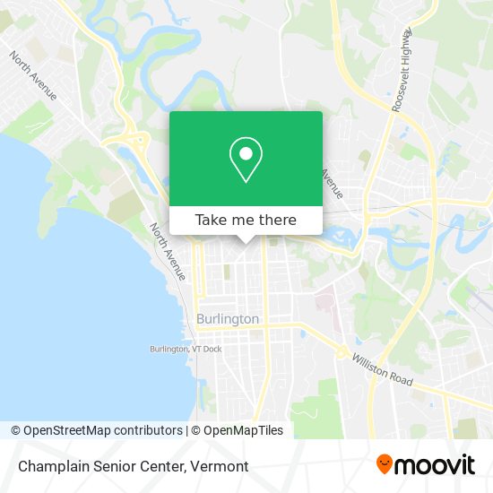 Champlain Senior Center map