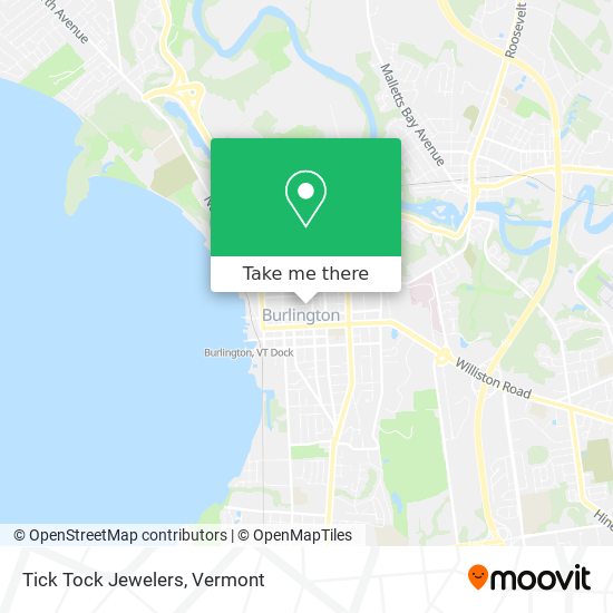 Tick Tock Jewelers map