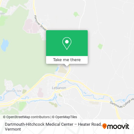 Dartmouth-Hitchcock Medical Center – Heater Road map