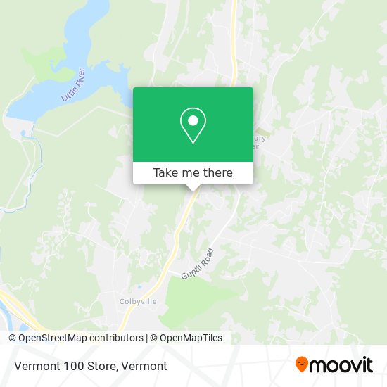 Vermont 100 Store map