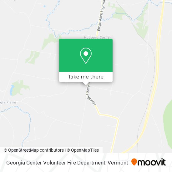 Georgia Center Volunteer Fire Department map
