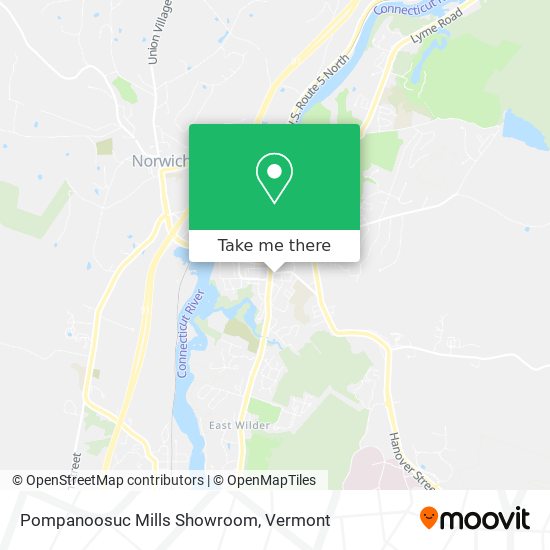 Pompanoosuc Mills Showroom map