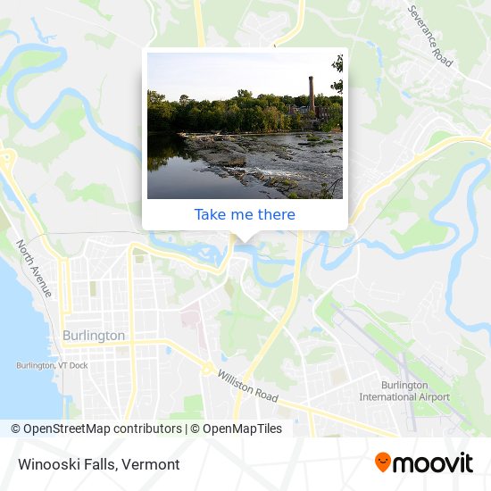 Winooski Falls map