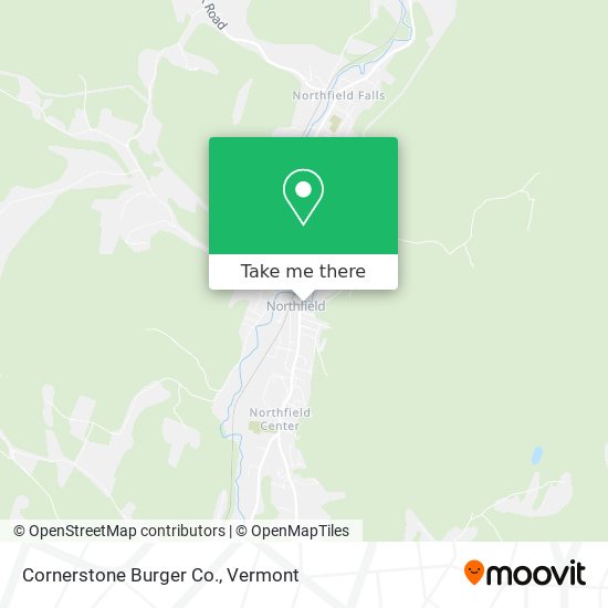 Cornerstone Burger Co. map