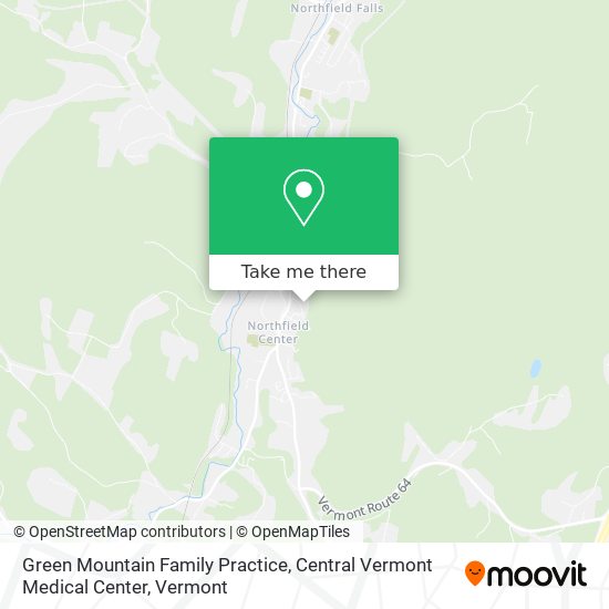 Mapa de Green Mountain Family Practice, Central Vermont Medical Center
