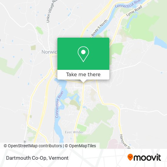 Mapa de Dartmouth Co-Op