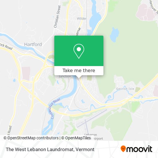 The West Lebanon Laundromat map