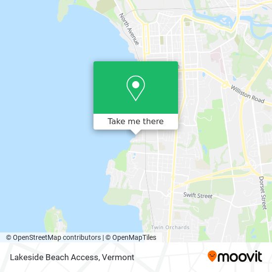 Lakeside Beach Access map
