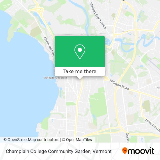 Mapa de Champlain College Community Garden