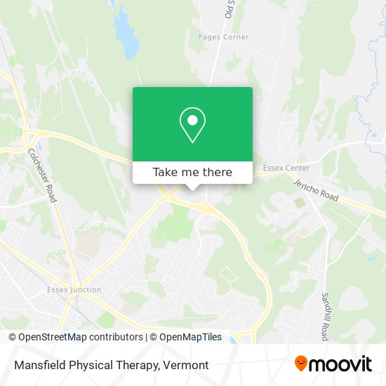 Mansfield Physical Therapy map