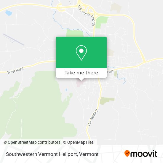 Southwestern Vermont Heliport map