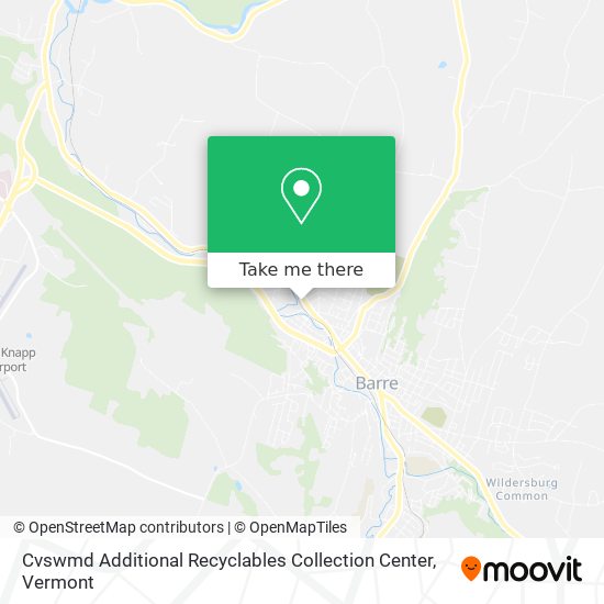 Cvswmd Additional Recyclables Collection Center map