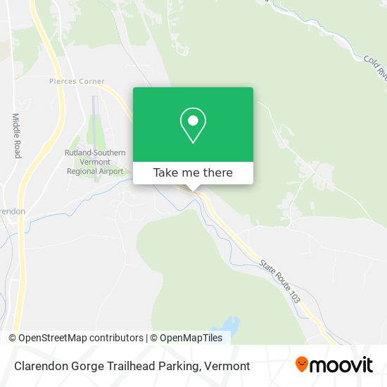 Mapa de Clarendon Gorge Trailhead Parking
