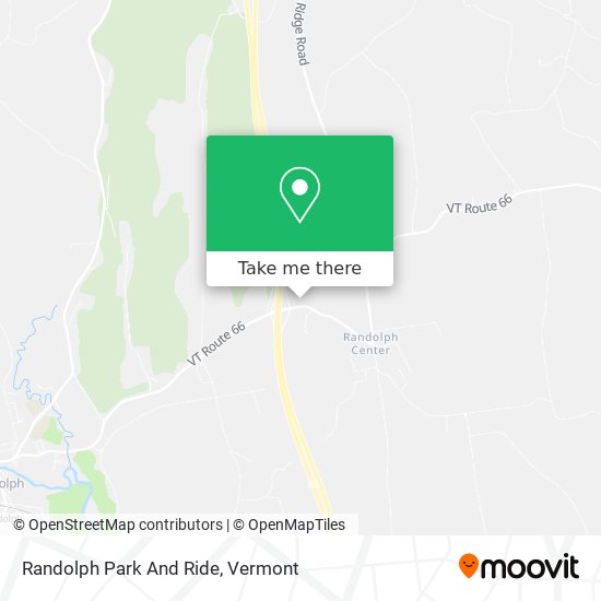 Randolph Park And Ride map