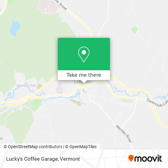 Lucky's Coffee Garage map