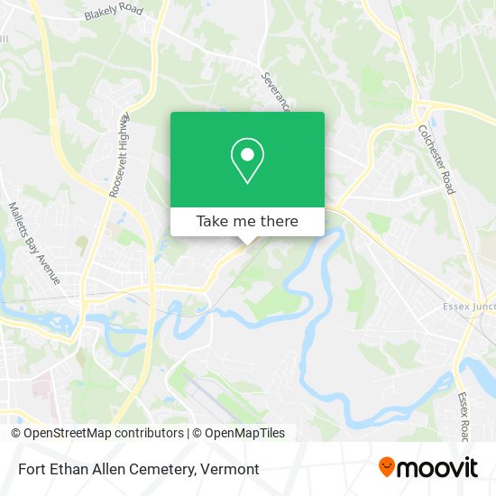 Fort Ethan Allen Cemetery map