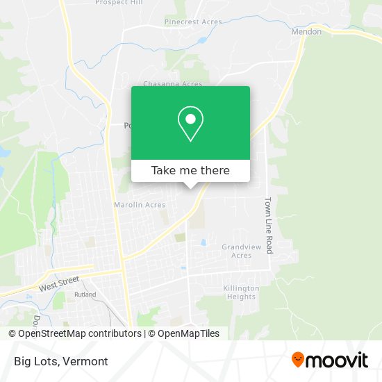 Mapa de Big Lots