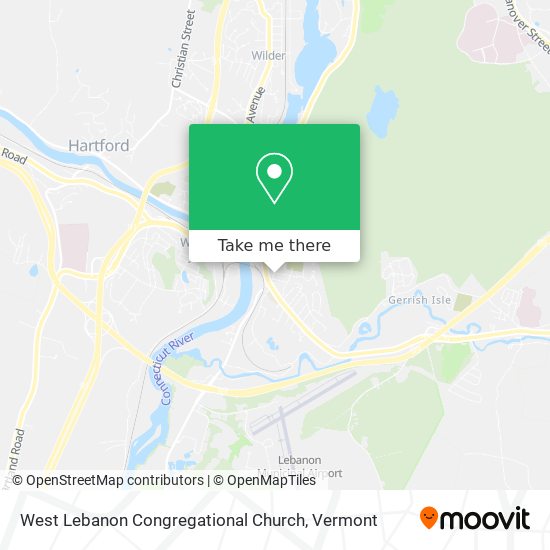 West Lebanon Congregational Church map