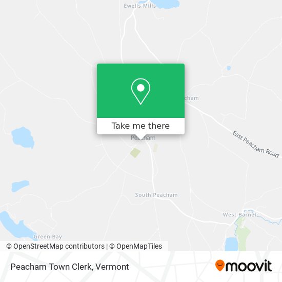 Peacham Town Clerk map