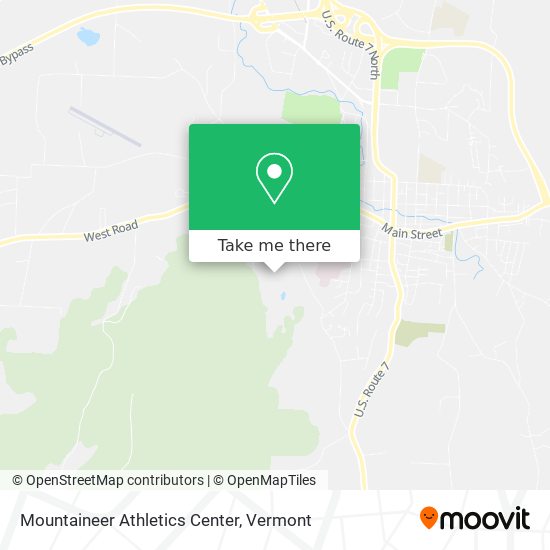 Mapa de Mountaineer Athletics Center