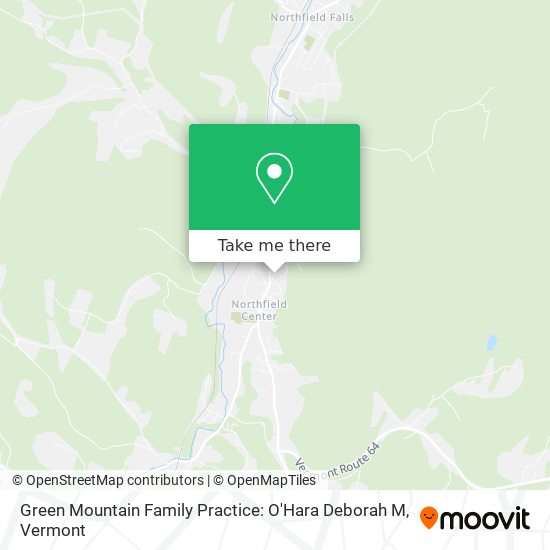Green Mountain Family Practice: O'Hara Deborah M map