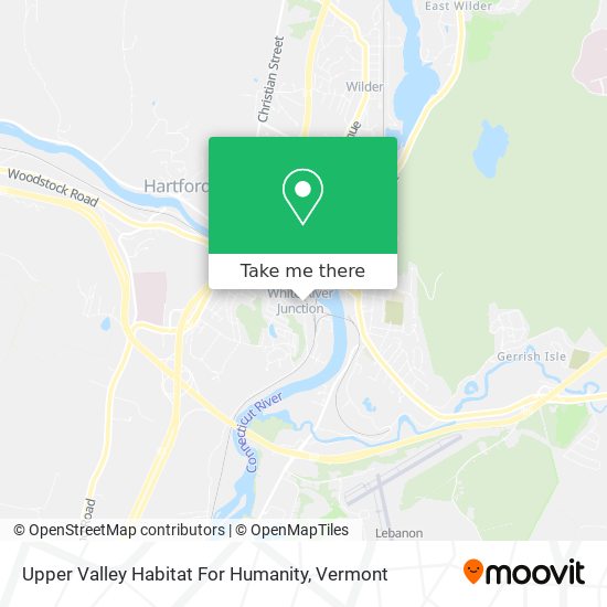 Upper Valley Habitat For Humanity map