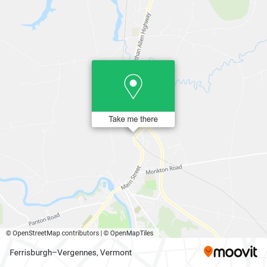 Ferrisburgh–Vergennes map