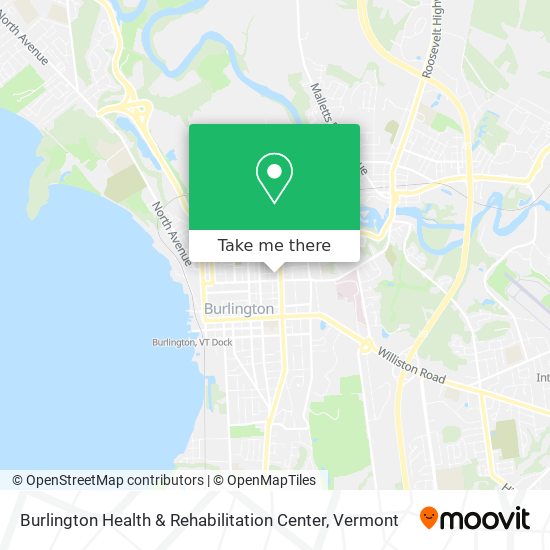 Burlington Health & Rehabilitation Center map