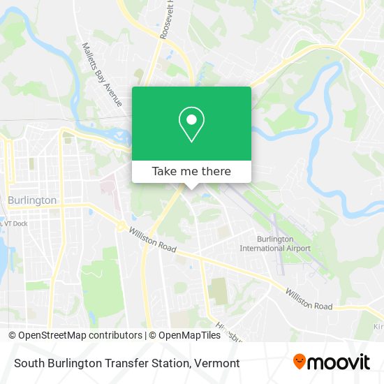 South Burlington Transfer Station map