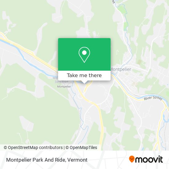 Montpelier Park And Ride map
