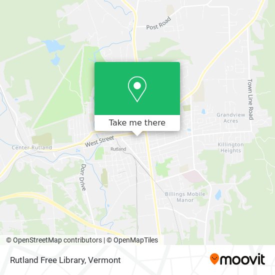 Mapa de Rutland Free Library