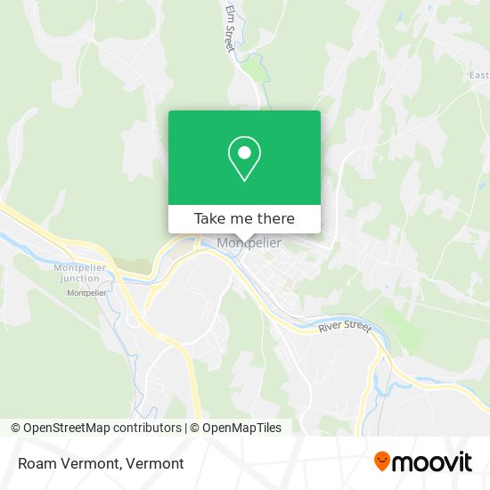 Roam Vermont map