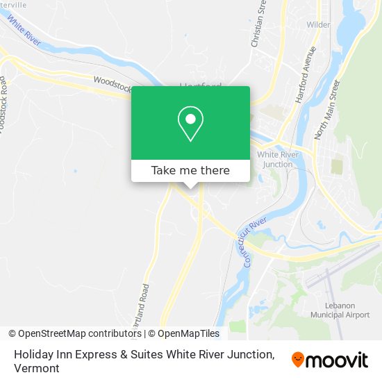 Mapa de Holiday Inn Express & Suites White River Junction