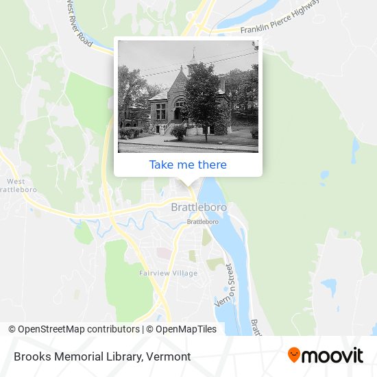 Brooks Memorial Library map