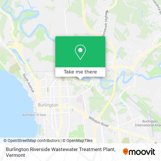 Mapa de Burlington Riverside Wastewater Treatment Plant
