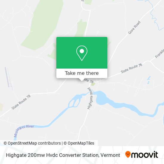 Mapa de Highgate 200mw Hvdc Converter Station