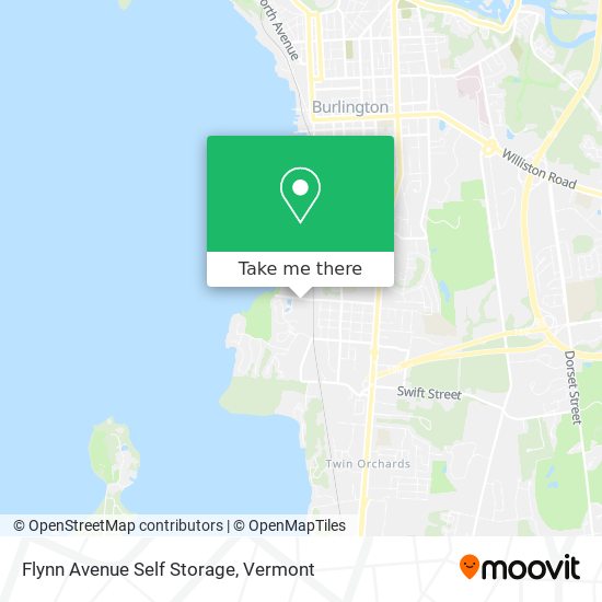 Flynn Avenue Self Storage map