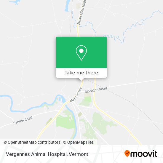 Vergennes Animal Hospital map